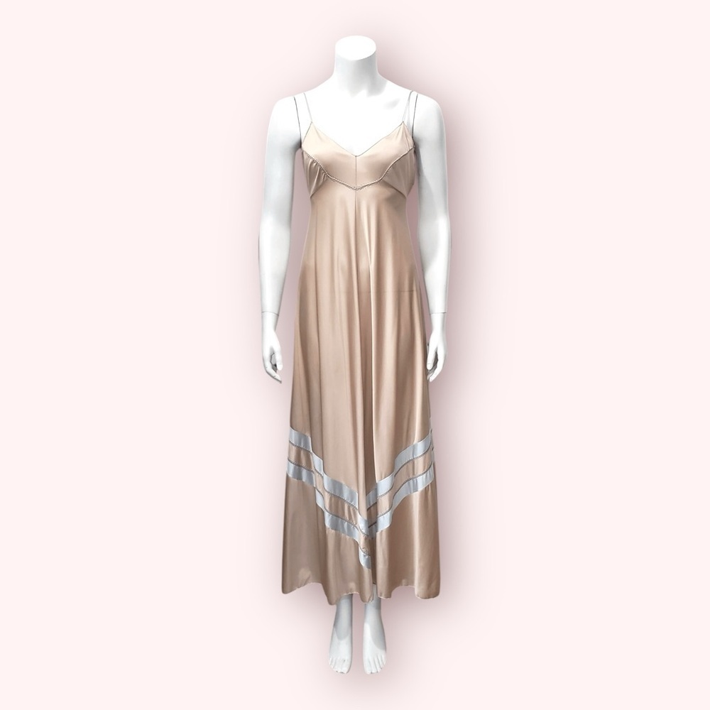 VINTAGE 1970's Vassarette Hollywood Slip Dress Size Small 4/6